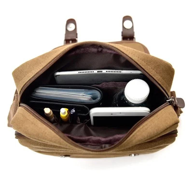 2024 New Men's Bag High Quality Retro Canvas Shoulder Bags Husband Fashion Crossbody Bag Designer Handbag Messenger Bag