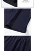 Men's Summer Thin Short-Sleeve Sports Shorts - Pure Cotton, Plus Size, Three-Quarter Length Fitness Wear