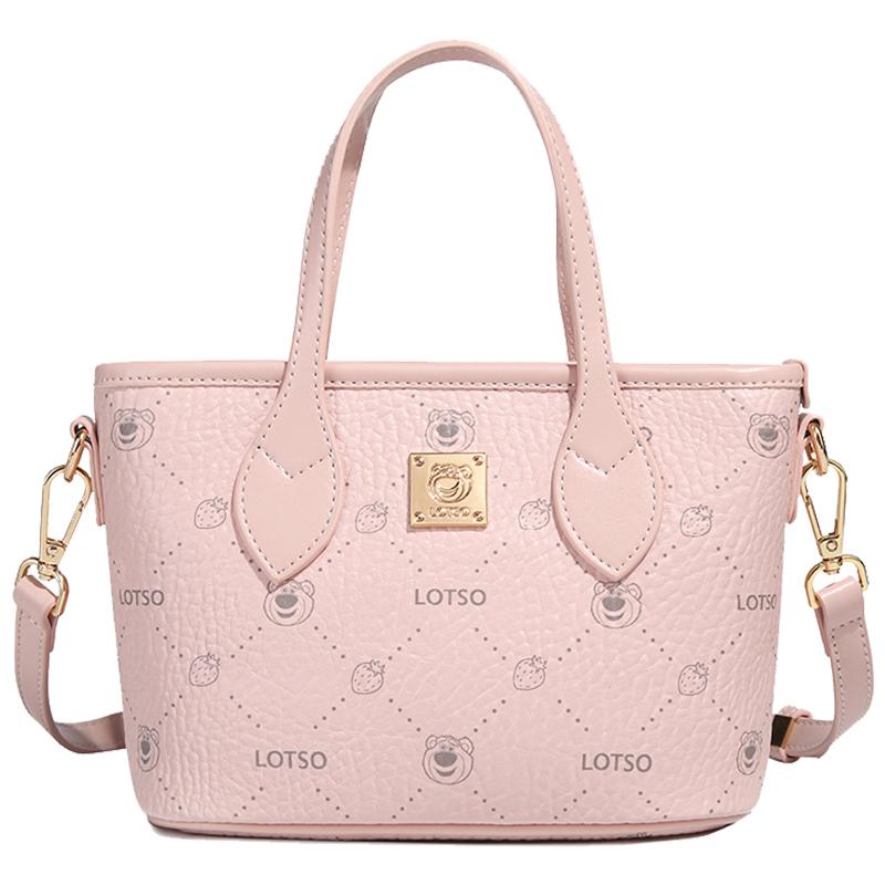 New Disney Lotso PVC Shoulder Bag, Crossbody Bag, Handbag Regular Women's Pink BMK-72649