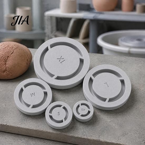 Töpfer-Drehwerkzeug 5 Stück Fußringwerkzeug, Wiederverwendbarer ABS DIY Tonformer, Professionelles Werkzeug zur Ausrichtung von Keramikböden für gleichmäßige Schalen