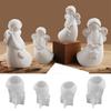 Pack of 4 Sturdy Silicone Mould Angelic Heart Star Designs Ideal for Soap Plasters Craft Creation