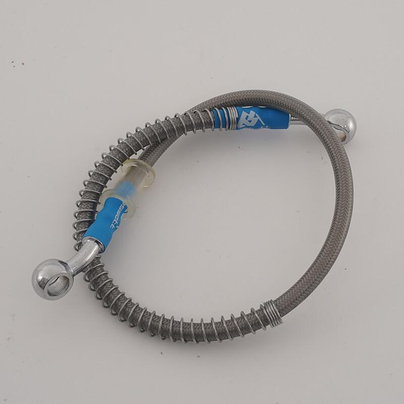 80cm Motorcycle Brake Clutch Oil Hose Line Pipe Hydraulic Silver Tone Universal