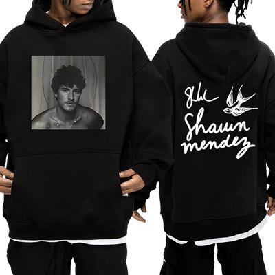 Hot Rapper Shawn Mendes World Tour 2025 Double Sided Printed Hoodie Unisex Vintage Hip Hop Streetwear Men Women Fleece Pullovers