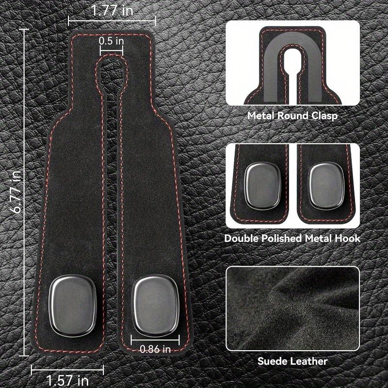 1 Stück Langlebiger universeller einfacher Auto-Wildlederhaken Autositzlehne Versteckter multifunktionaler Aufbewahrungshaken im Auto