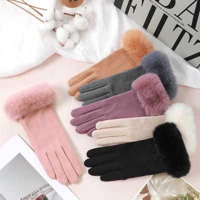 New Touchable Screen Winter Gloves Warm Full Finger Driving Mittens Full Finger Gloves Cycling Driving