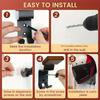 Motorcycle Helmet Holder Wall Mounted Bicycle Helmet Display Rack 180° Rotatable Motorcycle Car Parts Tool for Bag Coats Caps