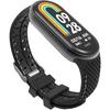 Silicone Strap for Xiaomi Smart Band 10 / 9 / 8, Black / Gray