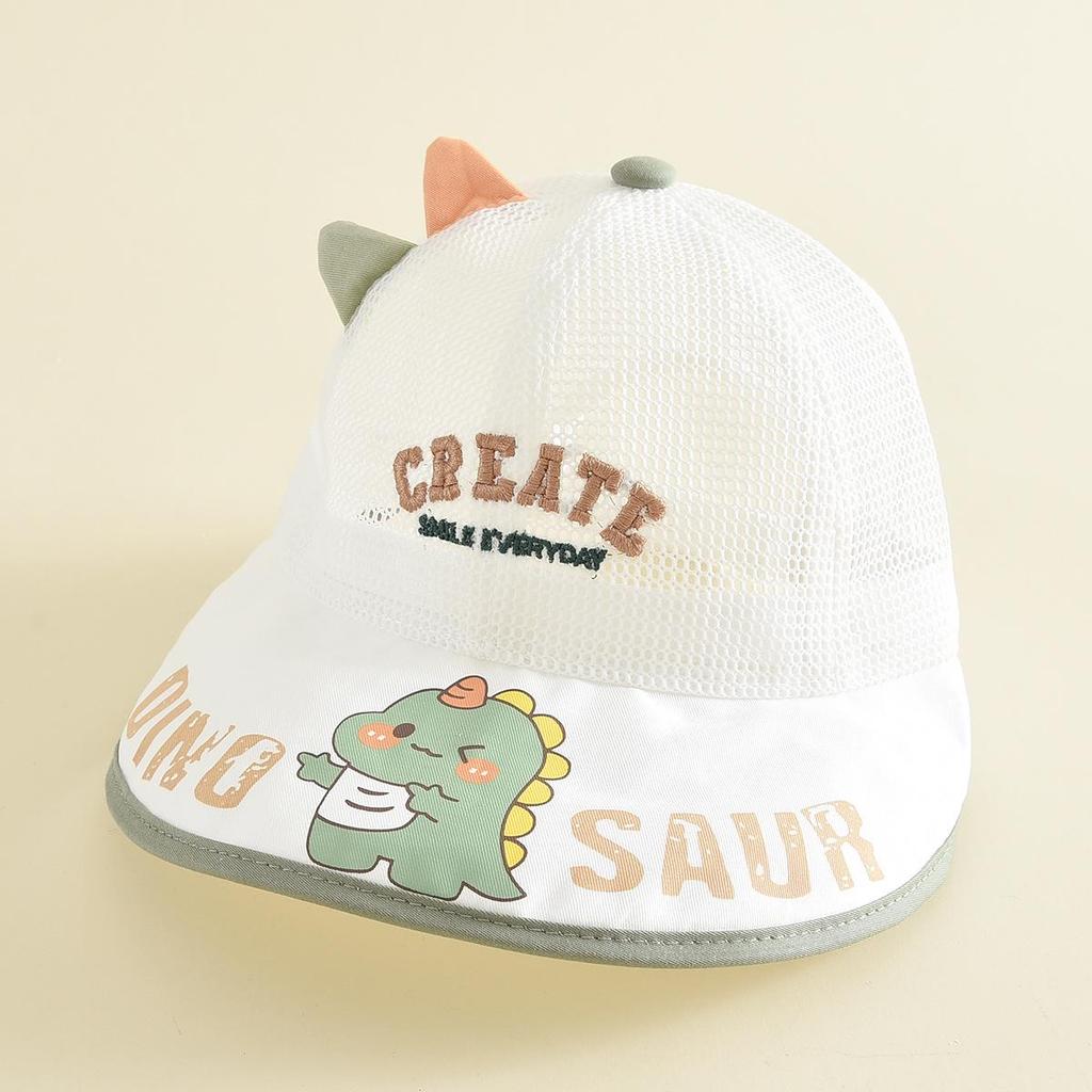 Kids' Dinosaur Mesh Sun Protection Windproof Bucket Hat