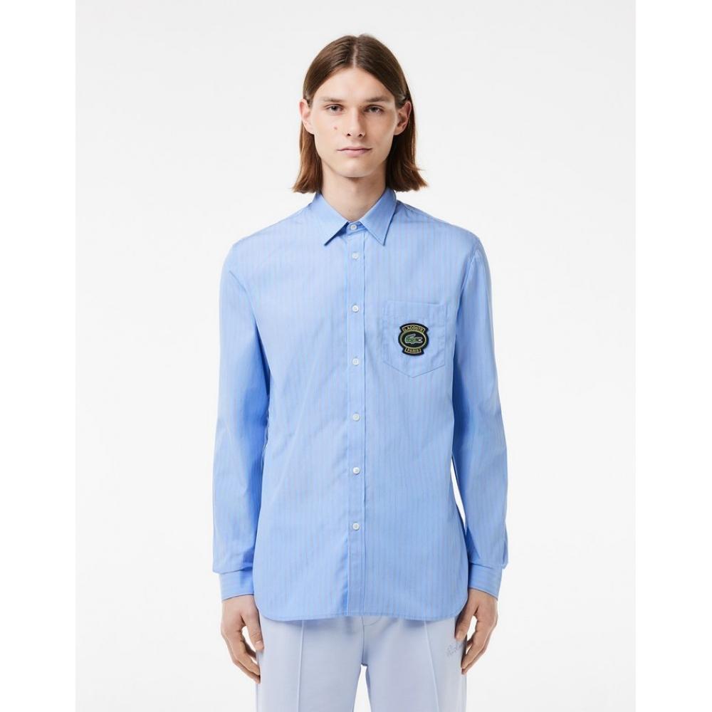 

LacoSte Men S Poplin Stripe Shirt Ch0890 54g E7b 042