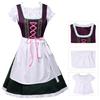 Set Costume Bavarese Tedesco Oktoberfest per Donne Adulte, Vestiti Dirndl Costume da Birra per Halloween e Carnevale del Festival della Birra