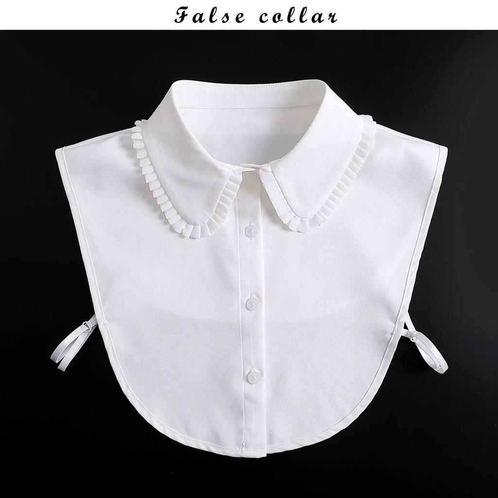 Damen Spitze Spitzkragen Chiffon Falscher Kragen Modisch und Vielseitig Personalisierte Dekoration Abnehmbarer Falscher Kragen