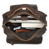 Crazy Horse Leather Men's Leather Backpack Bag Genuine Leather Computer Laptop Bags Men Male Travel Backpack Thick Cowhide Bag