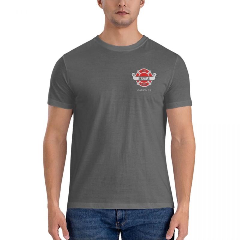 summer fashion t-shirt men station 19 Seattle fire queers Classic T-Shirt summer top sweat shirts tees