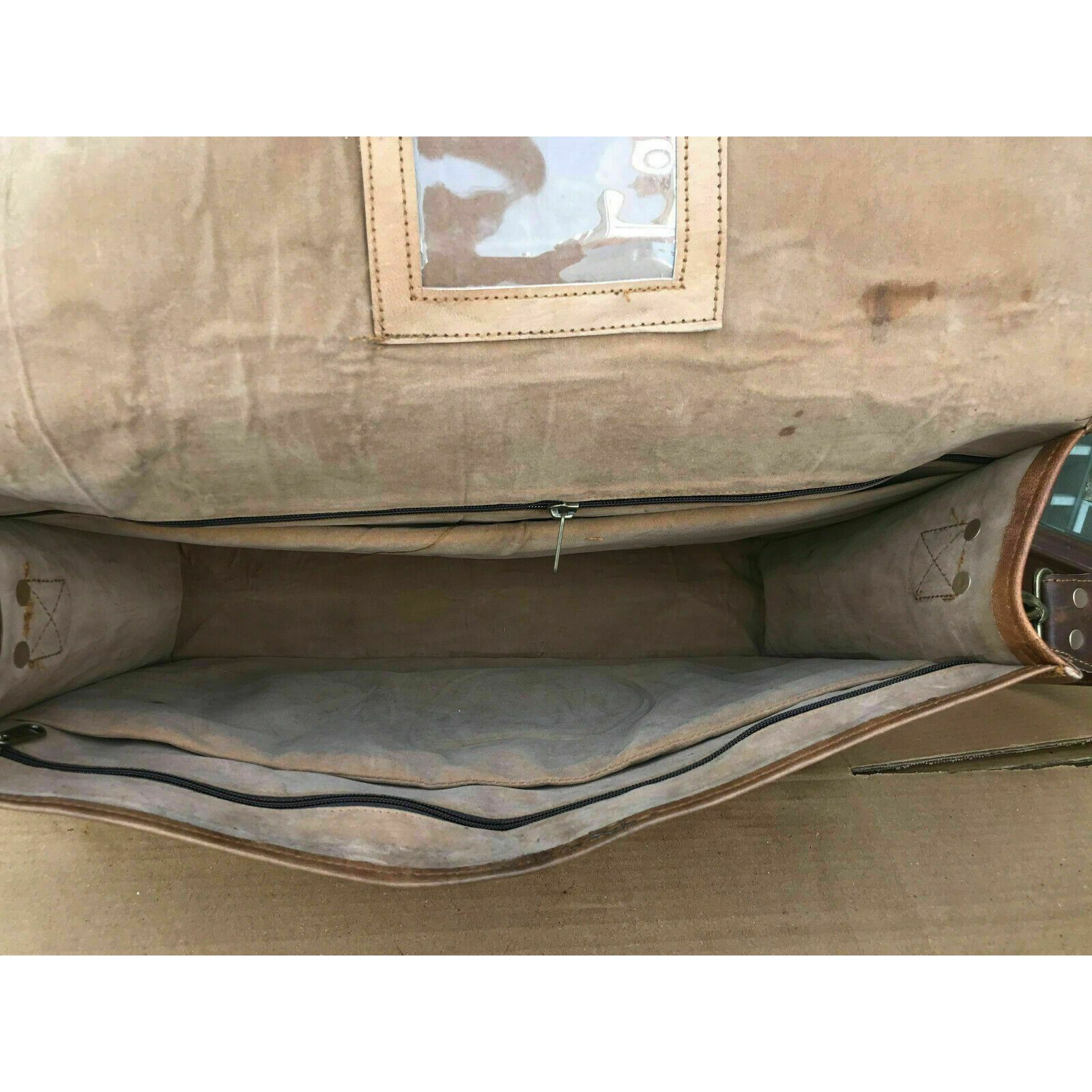 Сумка-портфель для ноутбука из натуральной прочной кожи — фото 6