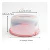 Cake Carrier with Dome Transparent Handle Clear for Home Cooks, Parties,