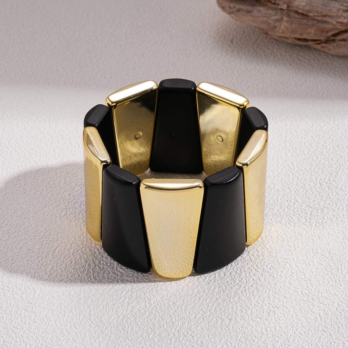 Exaggerated acrylic geometric splicing elastic bracelet fashion bracelet jewelry