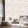 Summer Wallpaper In White, Coral and Light Gray for the Living Room and Bedroom 50x1000