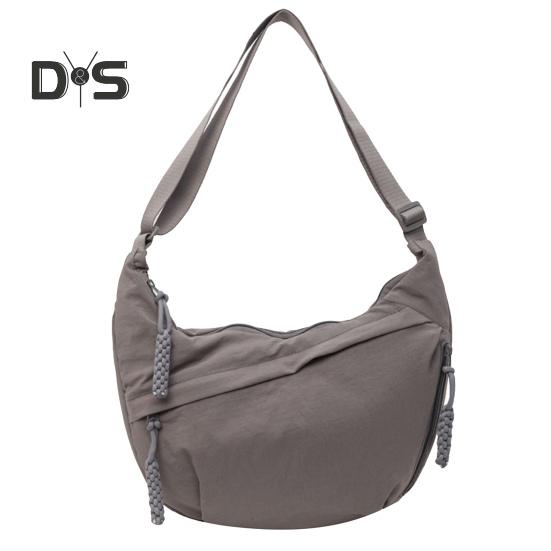 Dam Crossbody-väska med justerbar rem Stor kapacitet Dumpling-väska Dragkedjestängning Fickdesign Slingväska för vardagsbruk