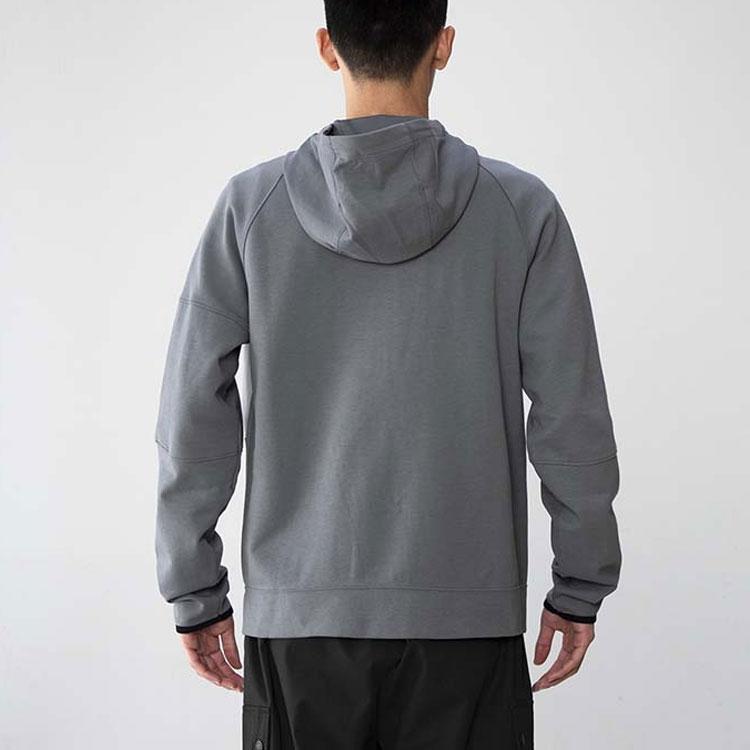 Nike Giacca Casual con Cappuccio e Coulisse con Zip Intera Tech-Pack Uomo Giacche Grigio DD5285-077