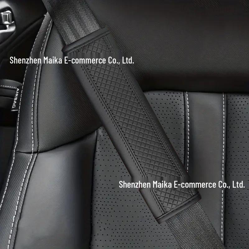 Argyle Embossed Seatbelt Shoulder Pad: Comfortable, Breathable Car Protector Cover