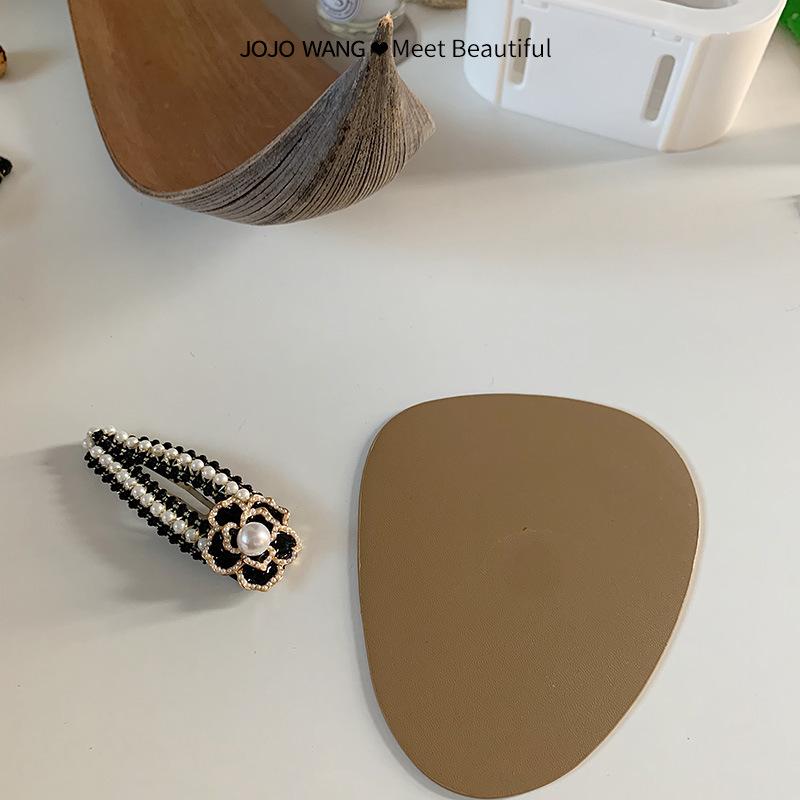 Women White Camellia Barrettes Hairpins  Set  Newest Elegant Cashmere Woolen Knitted Camellia Hair Clips Hairgrips