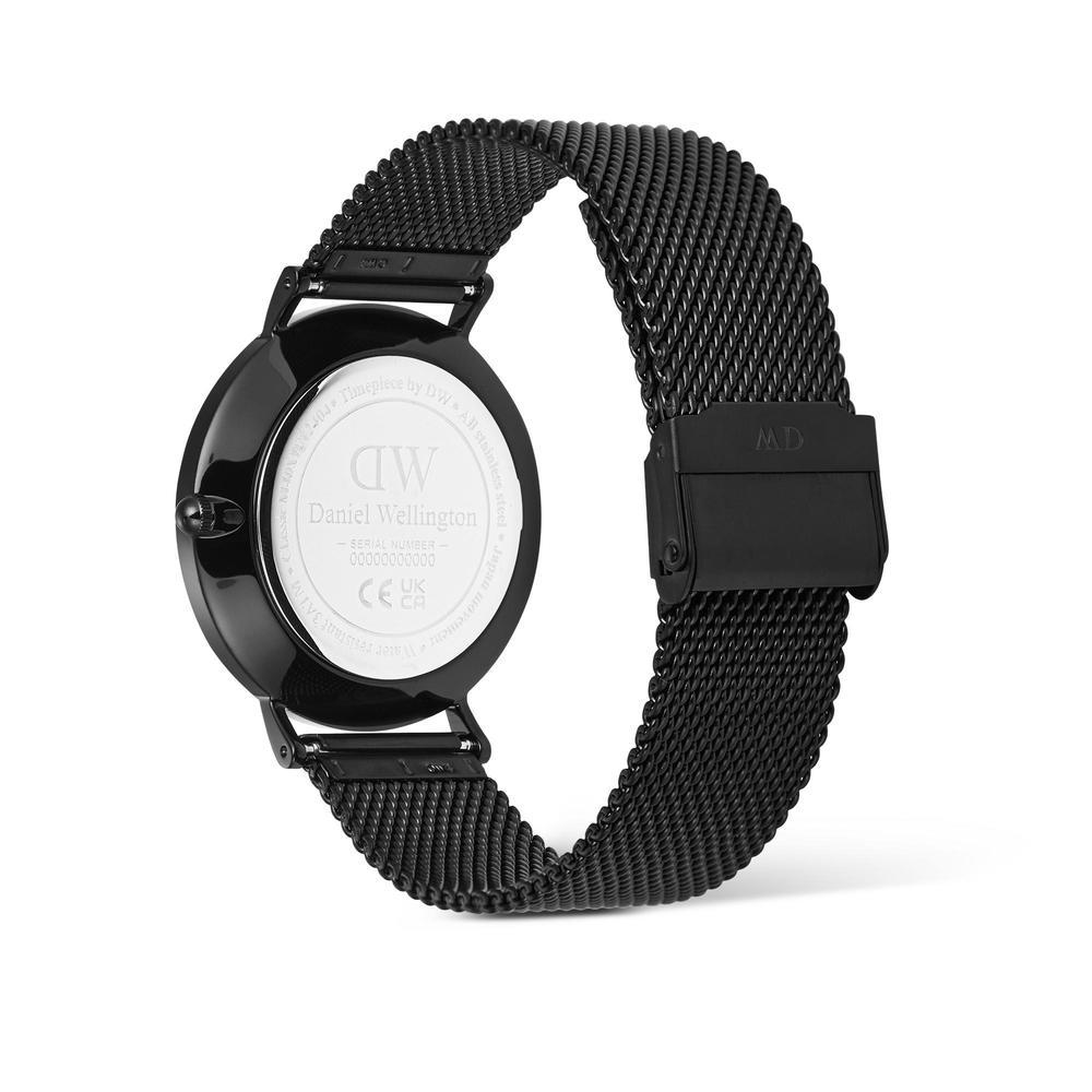 Danielwellingteon Classic Day Display Onyx Day-Date Black Metal Wristwatch