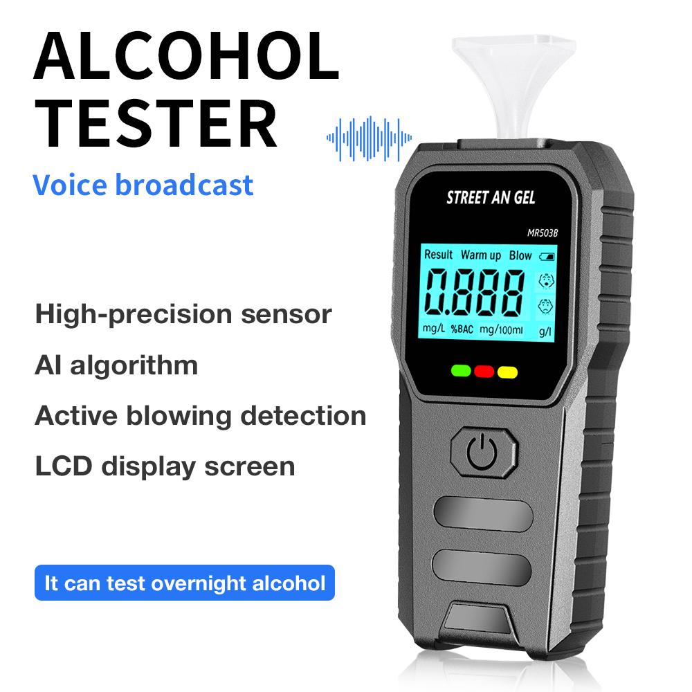 LCD-Anzeige Berührungsloser Digitaler Alkohol-Atemalkoholtester Atemalkoholtester Alkoholmeter Alkoholtester für den Persönlichen und Professionellen Gebrauch
