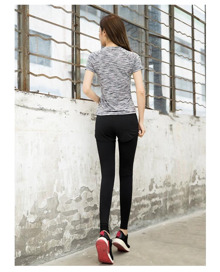Women's Quick-Dry Breathable Sports T-shirt - Fashionable Short Sleeve Yoga & Running Top