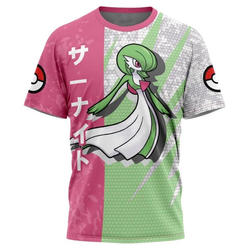 Pok É Mon Multi Character Printed Pattern Adult and Children's Casual Large Loose Breathable Sports Short Sleeve T-shirt Kids