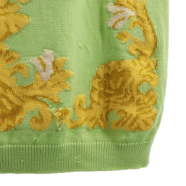 ESCADA Overall handle Long sleeve knit 36 Green system sweater Men's Used