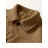 Men's Multicolor Corduroy Work Jacket Casual Outerwear Turn- Collar and Flap Pockets for Office Windproof Coats