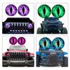 Beast Eyes Scheinwerfer-Aufkleber, Tieraugen-Autoscheinwerfer-Aufkleber, 3D-Stereo-Augen, Jeep-Scheinwerfer-Aufkleber, Autofenster-Stoßstangen-Dekoration