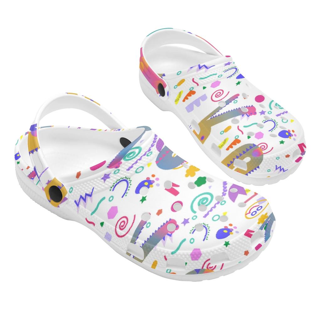Fashion Printed EVA Clogs for Women Men Ventilated Lightweight Slip On Casual Shoes Soft Sole Summer Sandals Daily Leisure Wear
