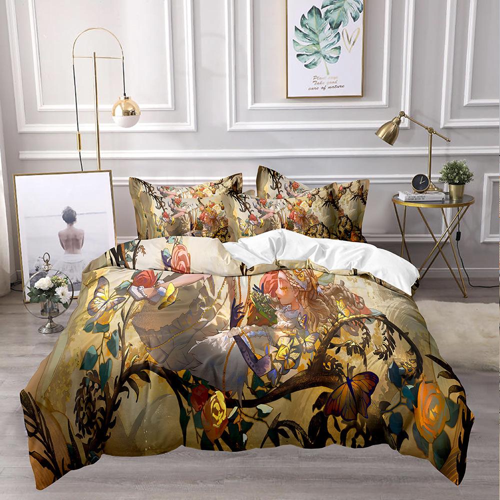 Fifth Personality Quilt Cover Bedding 3D Digital Printing Three-Piece Set