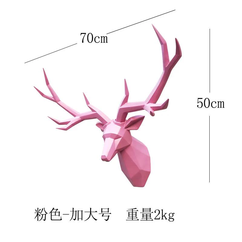 wall hanging decoration, animal statue, living room wall decoration, decorative deer sculpture, home interior decoration