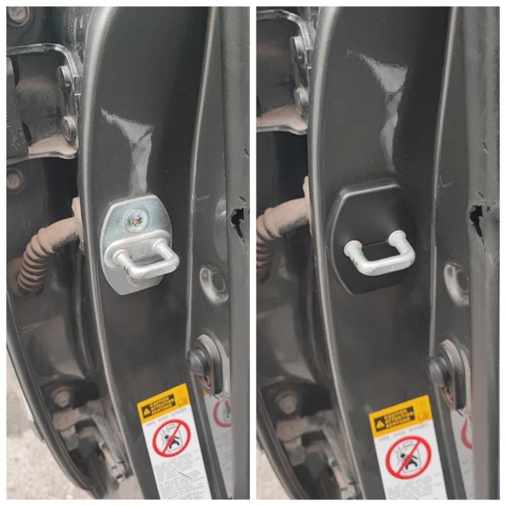 4 Stück Türschloss Dekorationsschutzhülle für Toyota Corolla Camry Avensis RAV4 Yaris Auris Autostyling Zubehör