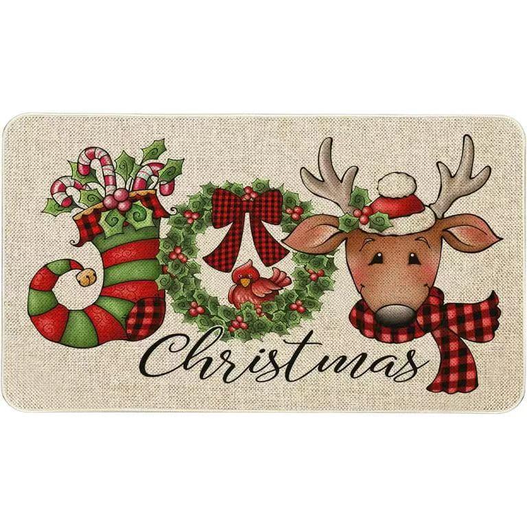 Christmas-Themed Floor Mat - Resistant To Dirt And Easy To Clean. Entryway Rug, Bathroom Door Mat, Home Decoration.