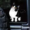DS38#12.5x15cm Cute Cartoon Cat Car Stickers Waterproof Vinyl Decal For Truck Motorcycle Scooter Decals Auto Accessories