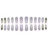 24 teile/schachtel Schnelle Nägel Verschiedene Schmetterling 3D Blumen Einfache Nail art Aufkleber Tragbare DIY Fertige Künstliche Nägel