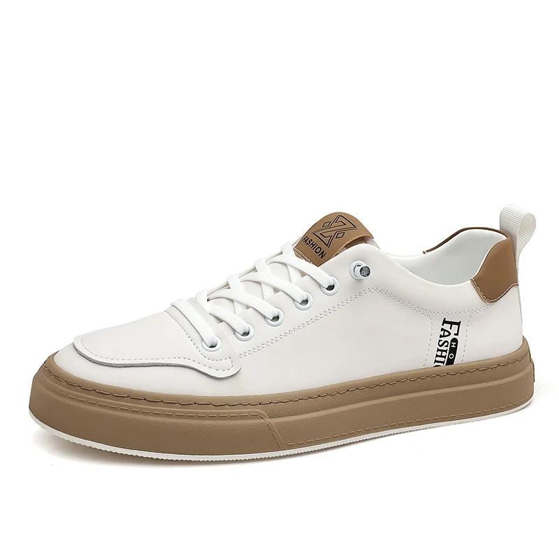 Fashion Fashion Trend Men Casual Leather Shoes 2024New Luxury Designers Casual Oxford Shoe Classic Lace-Up Antiskid Tenis Masculino Shoe