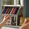 Porta capsule di caffè, porta bustine di tè e caffè, piccolo organizer per cassetti, nessuna perforazione richiesta, salva spazio, scatola di immagazzinaggio per uso in casa e ufficio