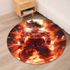 Dragon Ball Printed Round Rug Carpet Chair Rug Area Rug Entryway Doormats,for Office Chair Living Room Bedroom Kitchen Room.
