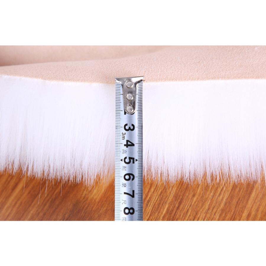 Covor din lână australiană imitație rotundă Shaggy, covor decorativ acasă, covoraș, covoraș pentru picioare