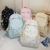 College Style Schoolbag Junior High School Girls Girl Heart Stars Large Capacity Simple Versatile High Value Backpack Tide