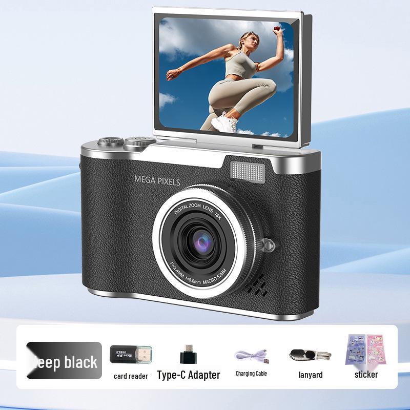 1K High Pixel Retro Digital Camera - Portable HD Entry-Level for Students & Travel Vlogs
