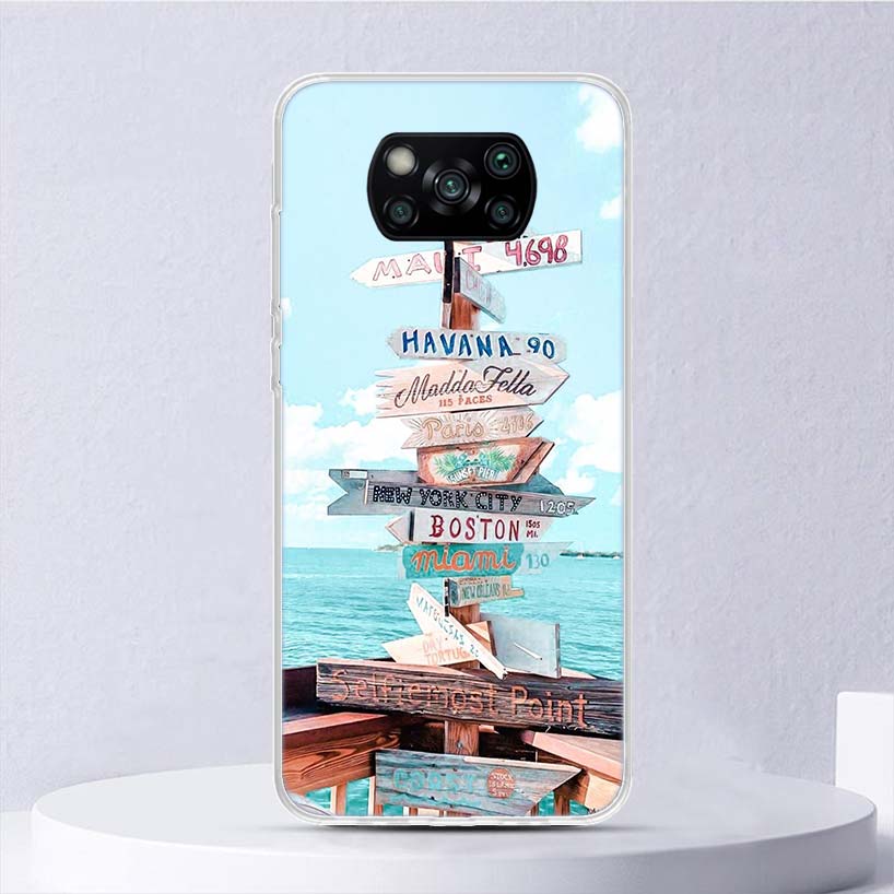 World Map Travel Plans Soft Case For Xiaomi Poco X7 X6 X5 X4 X3 Nfc F7 Ultra F6 F5 Pro Phone Cover F4 Gt F3 M5S M4 M3 M5 M6 Coqu