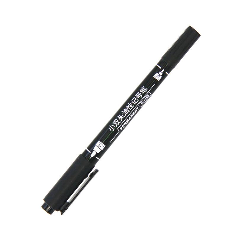 GEE Industrial Double-Headed Oil-Based Marker Pen, Waterproof Quick-Dry Fine Tip G-1205