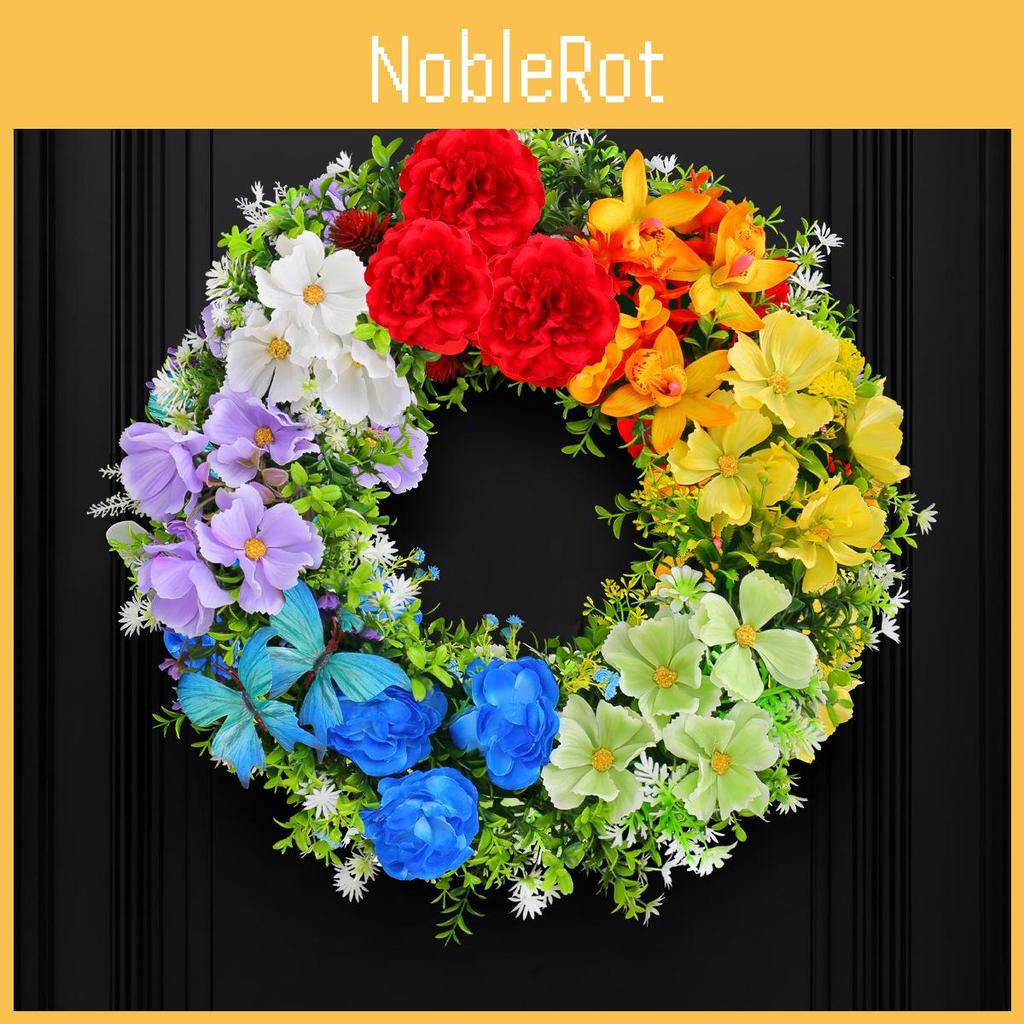 Artificial Flower Colorful Garland Door Hanging Decoration Festive Venue Prop