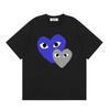 VibeStreet NUOVA T-shirt 100% Cotone T-shirt da Uomo a Forma di Cuore Donna Nuova Marca Originale T-shirt Top da Uomo Estate Manica Corta Moda Ami Amoring