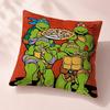 Cartoon Teenage Mutant Ninja Turtles Cushion Cover Premium Reversible Pillow Cover in Dual Comfort Decor for Home  Car